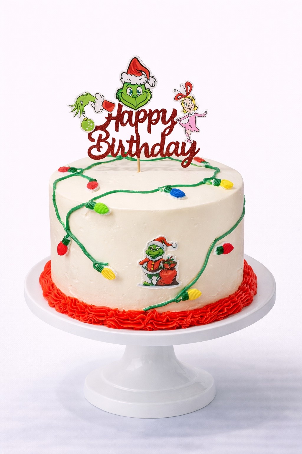 Grinch Birthday Cake