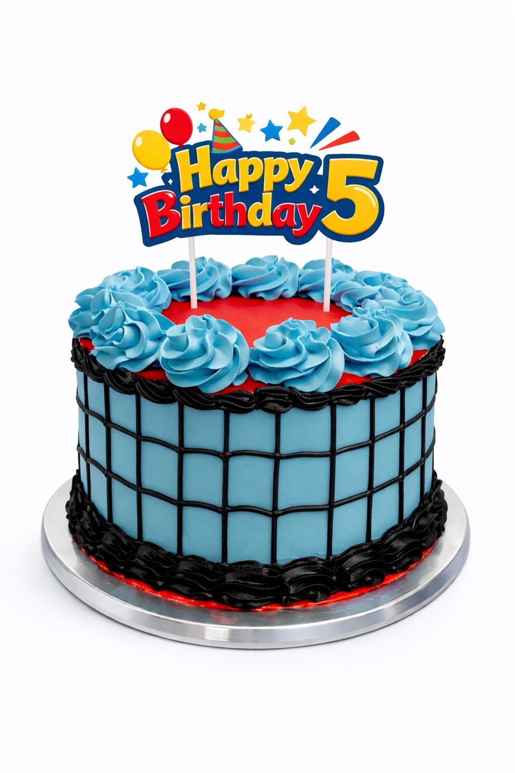 Spiderman 5th Birthday Cake