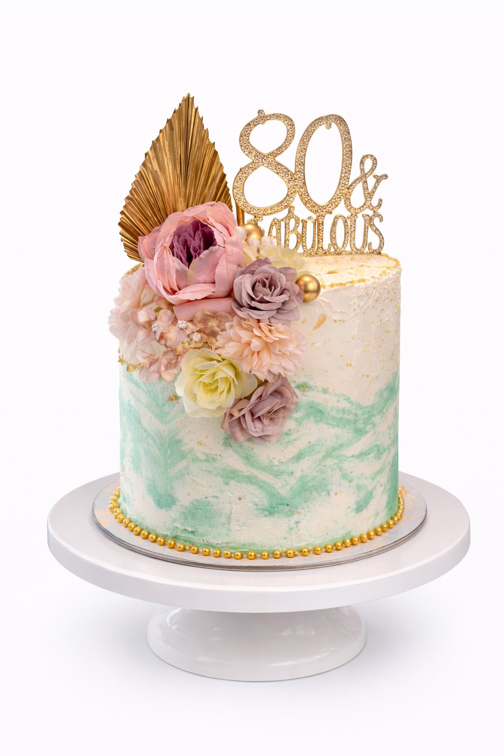 80 & Fabulous Birthday Cake