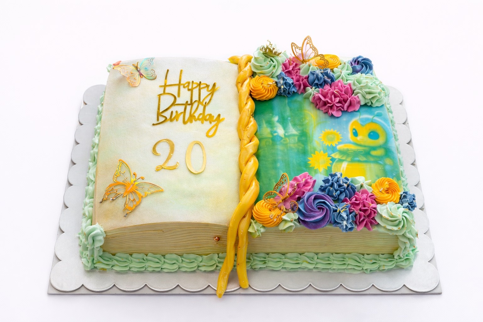 Colorful Book Cake 20th Birthday