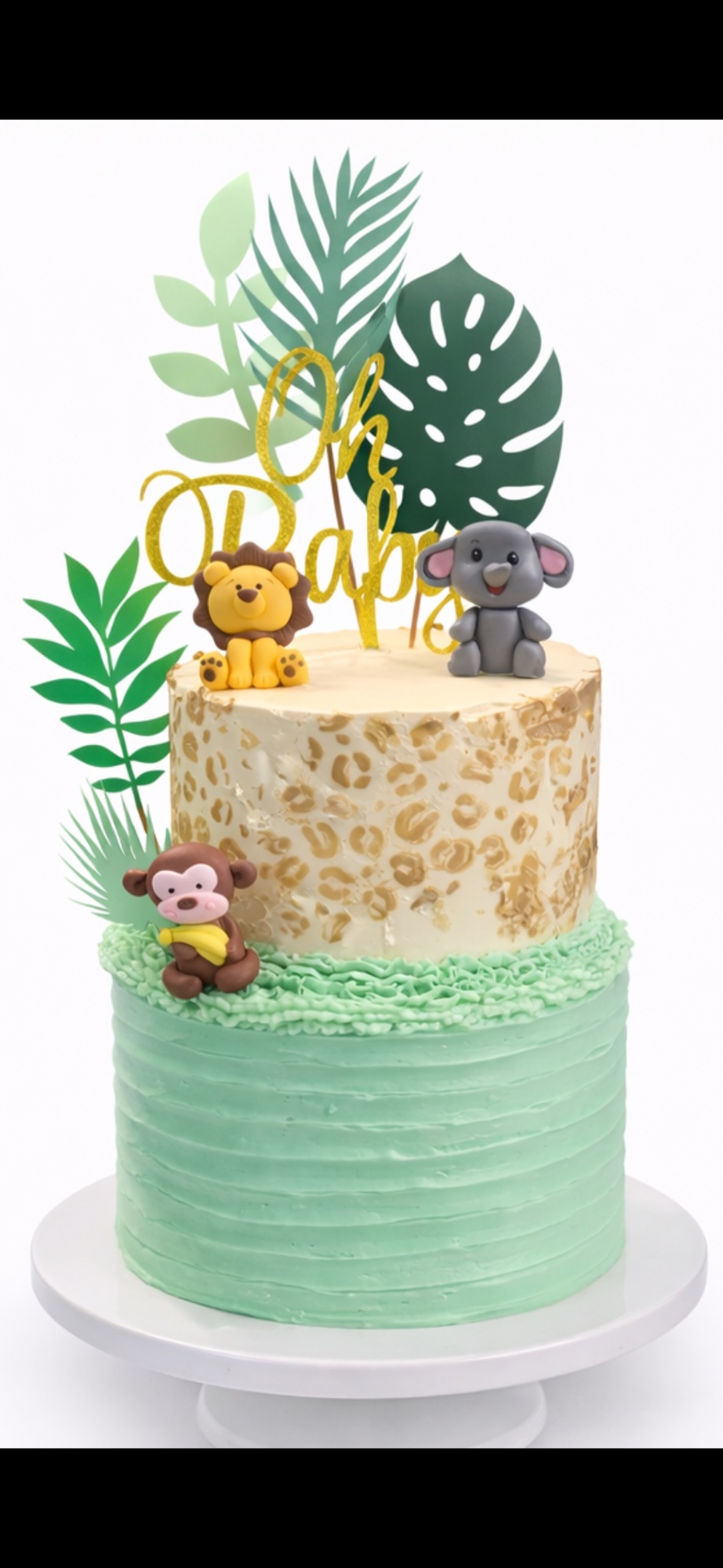 Safari Jungle Baby Shower Cake