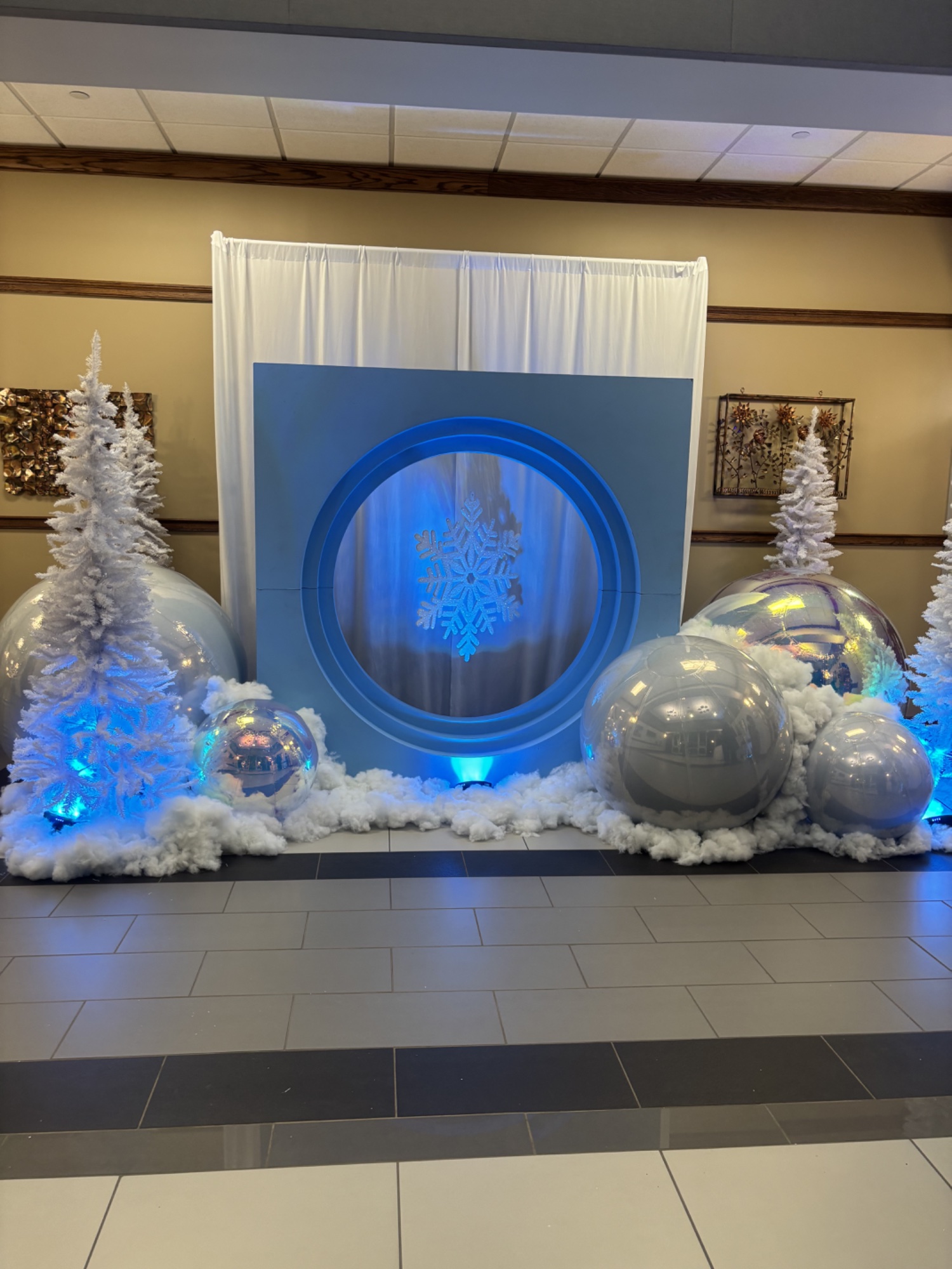 Winter Wonderland Ball Setup
